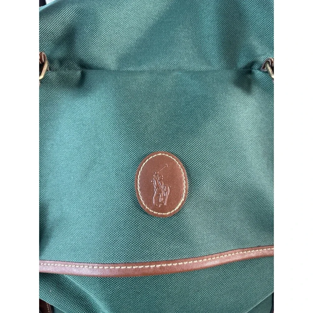 Vintage RALPH LAUREN POLO Green Canvas Duffle/Gym/Overnight Bag / Luggage